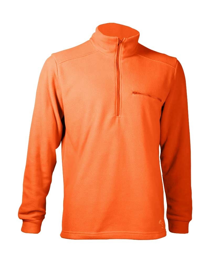 Pull randonnée chaud et léger homme - coloris orange