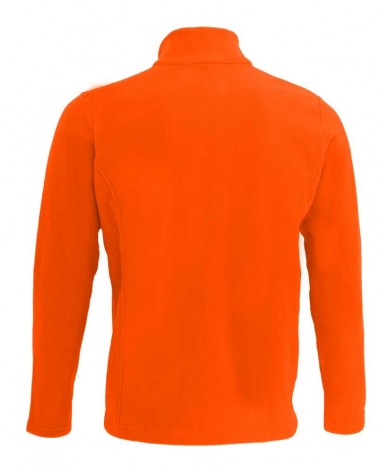 Gilet zippé avec manches en orange dos