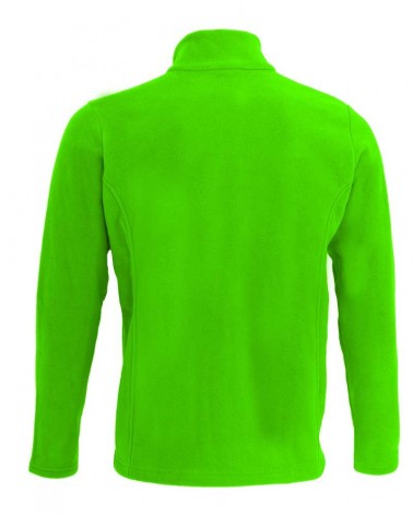 Veste, gilet zippé avec manches en couleur vert chartreuse pour hommes